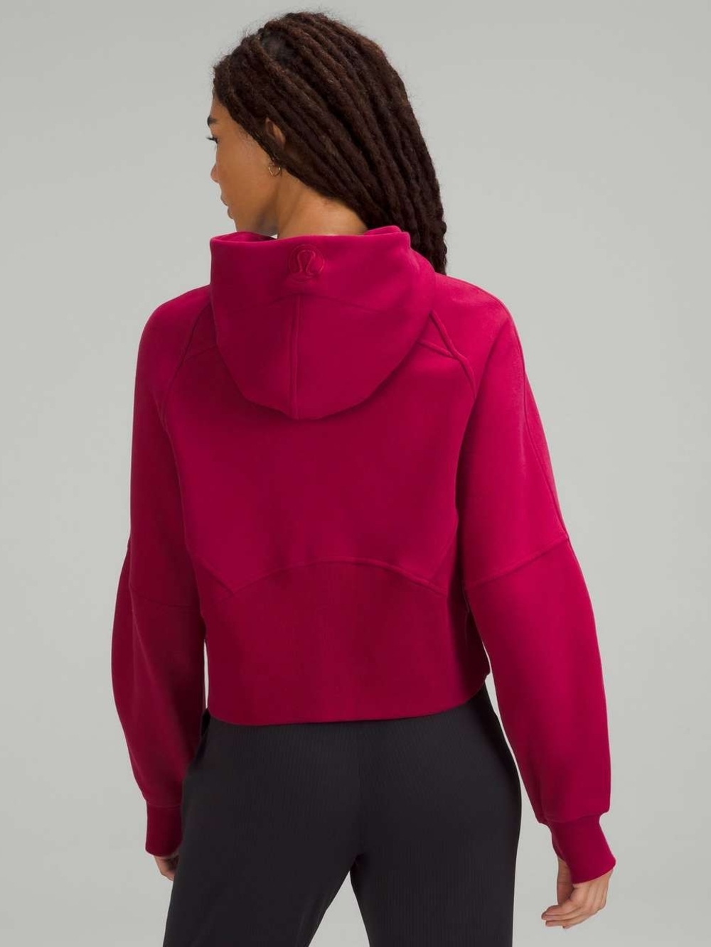 lululemon athletica Women's Scoop Neck Zip Sweater - Hot Pink - Picture 3 of 8